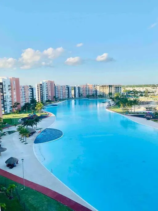 Departamento En Dreams Lagoon Cancún Lägenhet